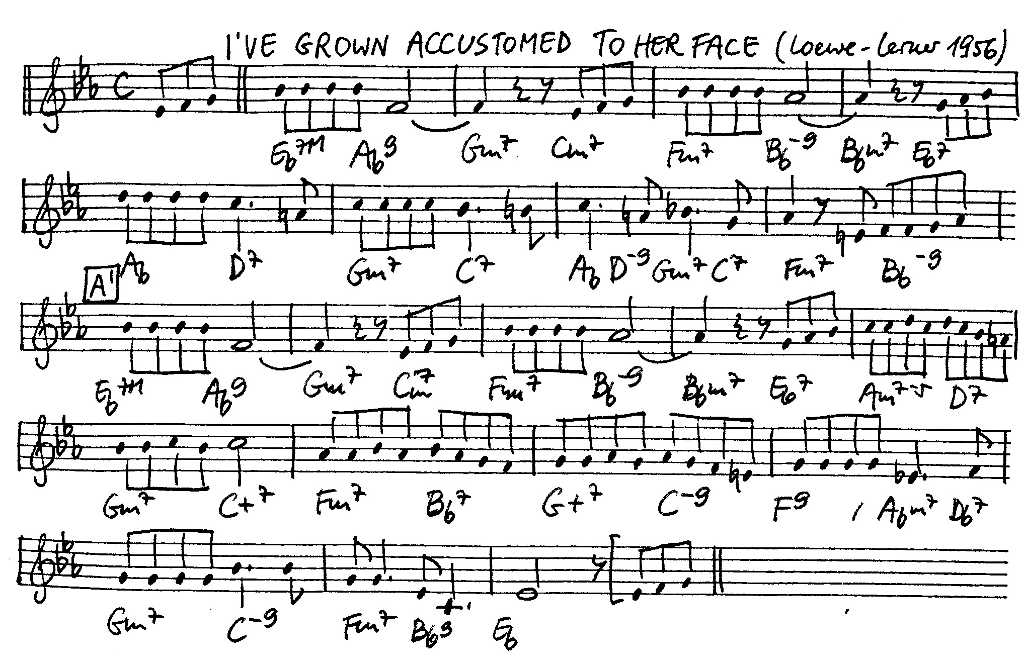 i've grwon accustomed leadsheet – book us for your next 20s or gatsby event